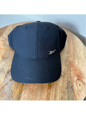 Men's Reebok Black Badge Cap One Size Silver Logo